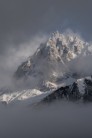 A break in the clouds on the Aiguille du Midi, Chamonix.