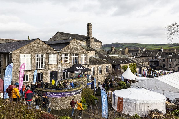 The Brewery Arts Centre, Lowe Alpine Yurt and the Basecamp Village were the festival hub.  © Kevin Moran