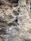 Ryu on the first crux move