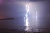 Jurassic Storm, Thunder storms ravage the coast round Lulworth cove