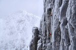 Guy Robertson and Greg Boswell on the third pitch of their new winter line on Bidean nam Bian