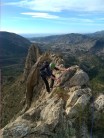 Enjoying January sunshine on the El Realet ridge.