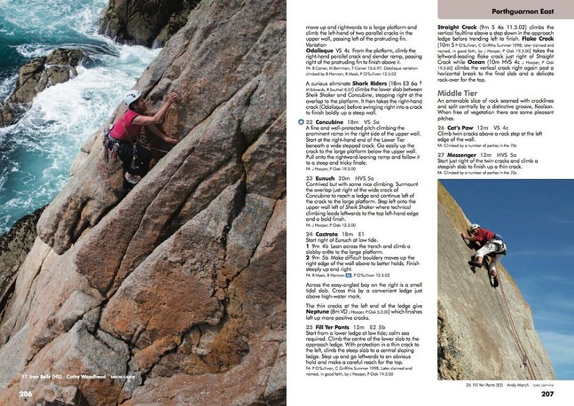 Porthguarnon Example Page  © The Climbers Club