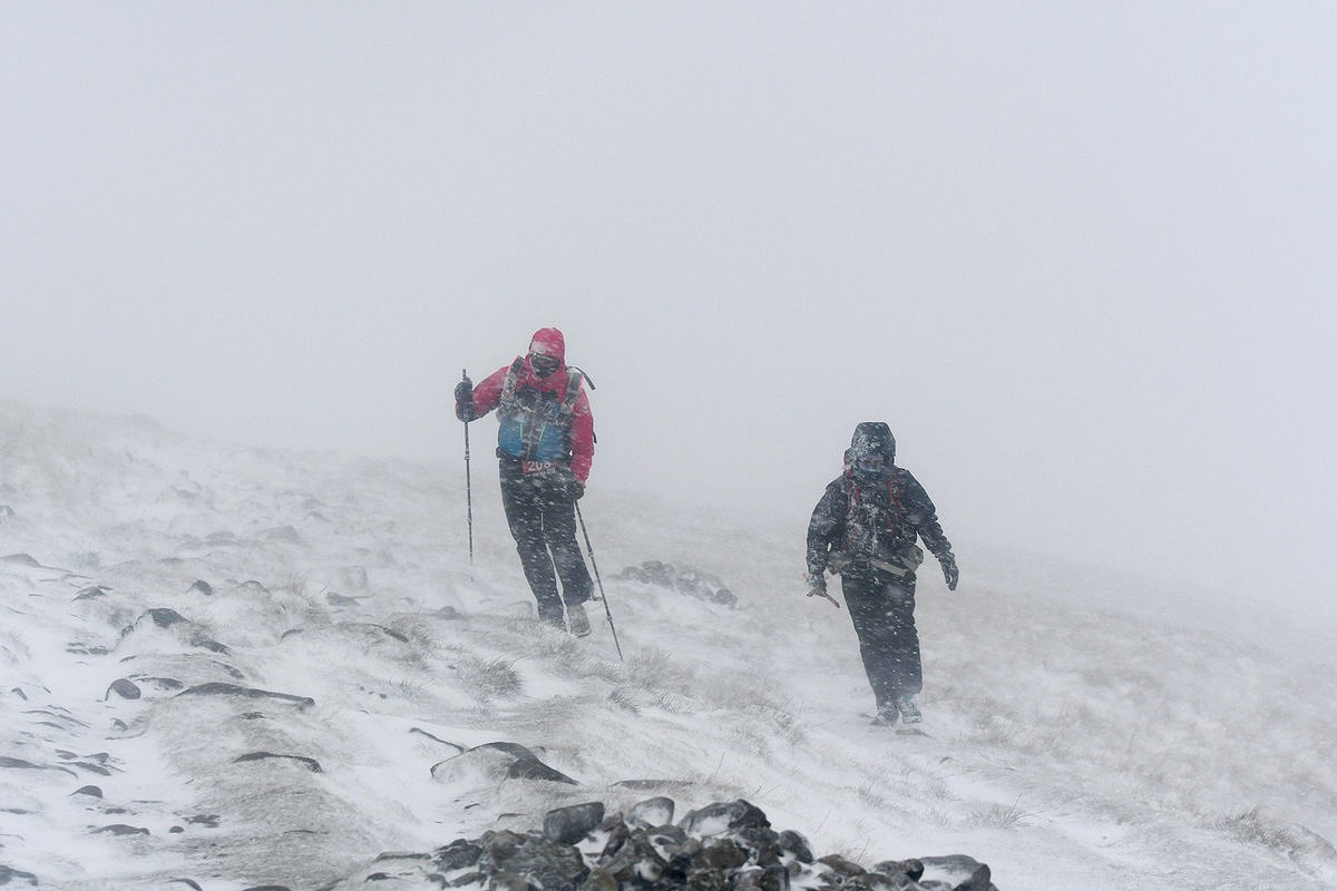 Brutal conditions in this years race  © Montane Spine Race