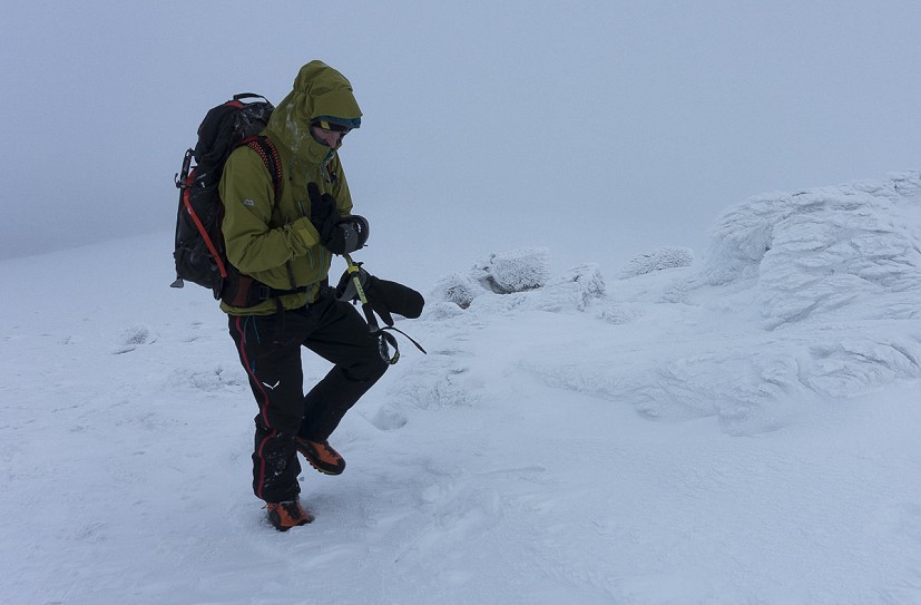 Gore-Tex Pro and wild winter weather - a good combination  © Dan Bailey