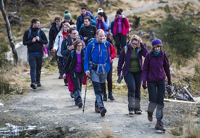 Edinburgh Young Walkers on Ben A'an. Walking groups are one way to help more young folk to get out  © Ramblers Scotland