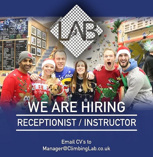 Climbing Lab : Front of House / Instructor, Recruitment Premier Post, 1 weeks @ GBP 75pw