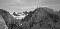 Looking into the Vallee Blanche.