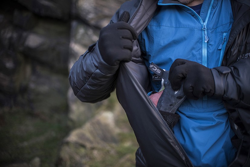 The Apogee is a versatile jacket, as suitable for boulderers as it is winter climbers  © Alpkit