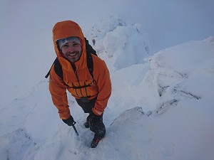 First ever winter climb. Fiacaill ridge in full nick.  © Sam Ross