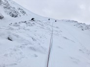 Final pitch on gully buttress