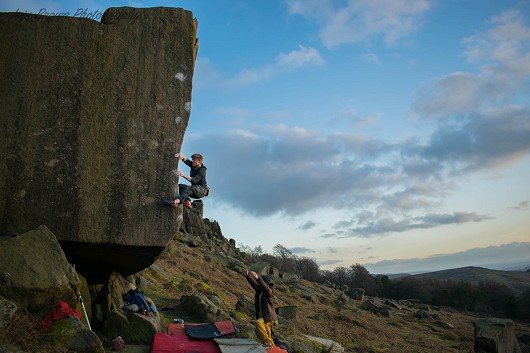 Orrin Coley pushing up the main section on Careless Torque  © Iain Brown Photography