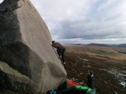 Getting good friction on "Here I am again" - Thorn Crag