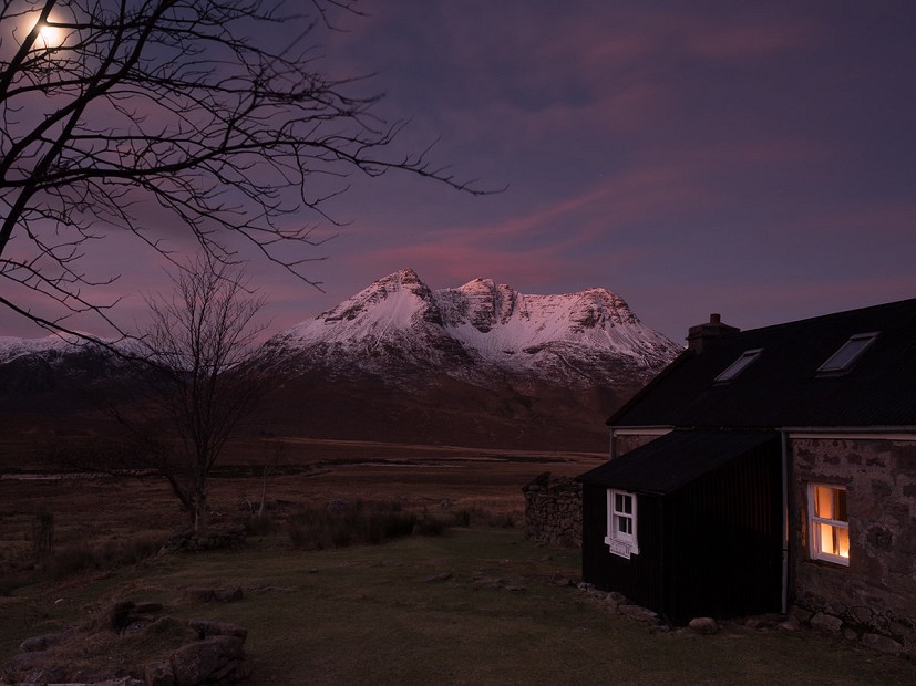 The surroundings of Shenavall have been affected by mass wood gathering; if everyone wants a bothy fire there's a price to pay  © Tomas Frydrych
