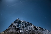 Head-torch ascent of Great Gully II on Buachialle Etive Mòr