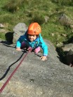 Amelia climbing her way up Chiseller