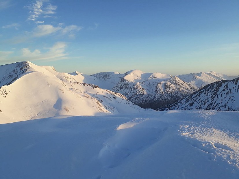 The Ben, Aonachs and Grey Corries form the Mamores  © Helen Rennard