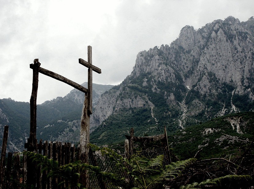 Albania's "Accursed Mountains.' Tens of thousands of men are killed in blood feuds in remote communities.  © Marc Wiese