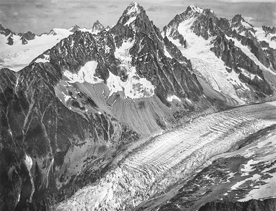 Mont Blanc group with the Argentière glacier.  © Eduard Spelterini