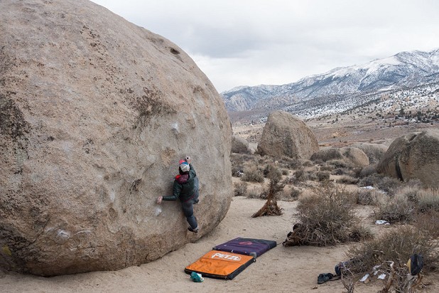 The Micro Puff in use on the V3 Buttermilks classic 'Funky Tut'  © Penny Orr