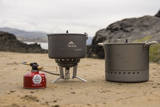Group Stove System (left) and Stock Pot (right) - sold separately  © Richard Prideaux