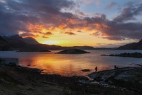 Loch Glencoul at sunset