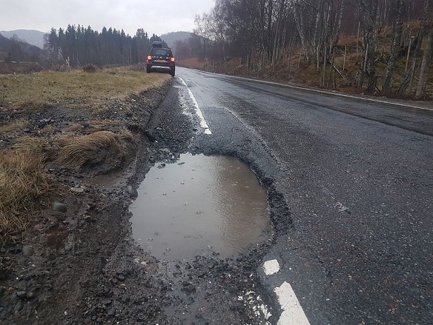 The Laggan section of the A86 is notorious for blowouts  © Emily Donoho