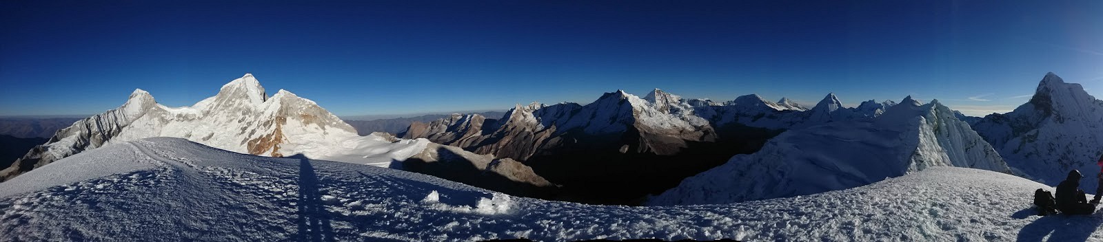 Amazing vistas from the summit of Pisco.   © Charlotte Macdonald