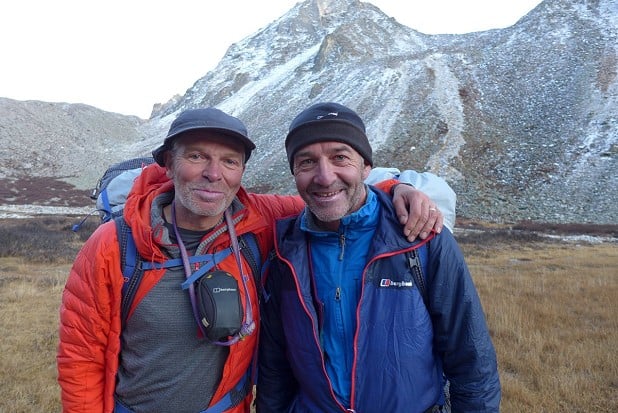 Mick Fowler and Paul Ramsden on their Gave Ding expedition.  © Paul Ramsden