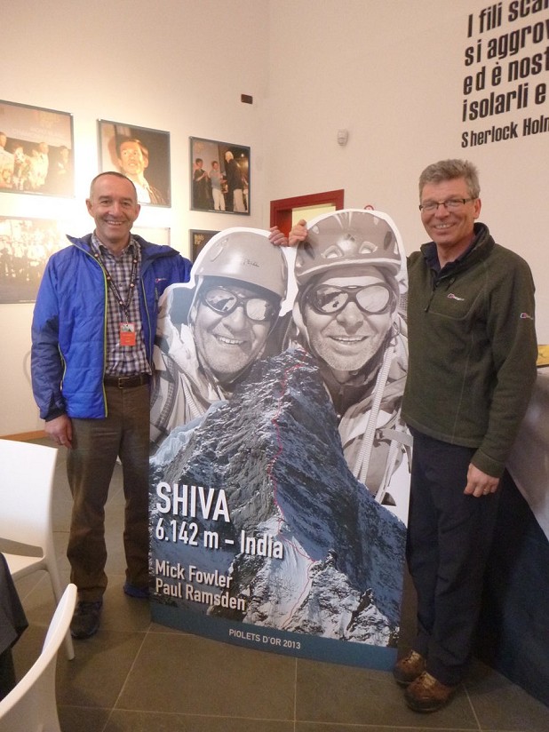 The 2013 Piolet d'Or Awards, where Mick and Paul were honoured for their first ascent of the Prow of Shiva in Himachal Pradesh  © Paul Ramsden