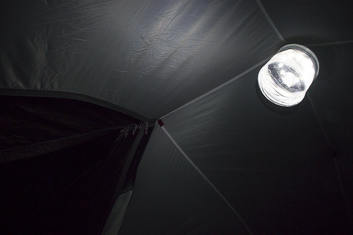 Hanging on the inside of a tent  © Dan Bailey