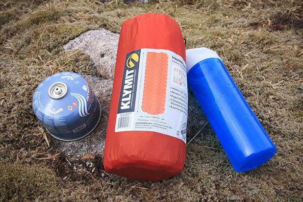 Not too big when packed away: 230g gas cartridge and 750ml water bottle for scale  © Dan Bailey