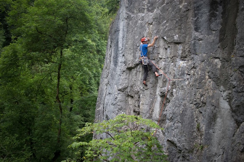 Duncan Campbell on Golden Mile (E5 6b), at least for the time being...  © Stephen Horne