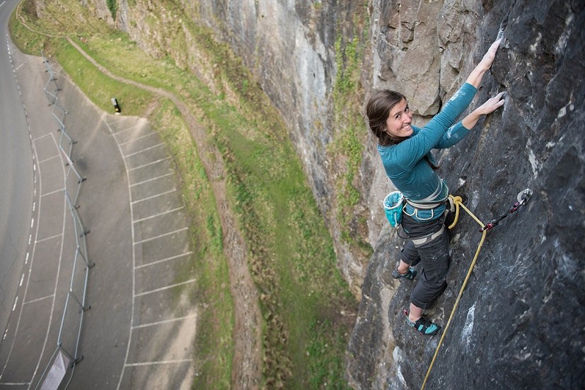 Comfy, well fitted and breathable - just what you want in a climbing top  © Dale Comley
