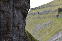 Unknown climber at Gordale Scar
