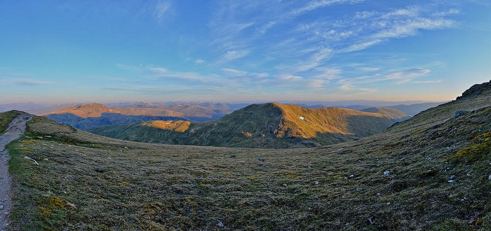 Morning view from the slopes of Ben Lawers  © Pietia