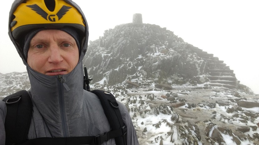 Testing its water and wind resistance (good) on a wintry Snowdon  © Toby Archer
