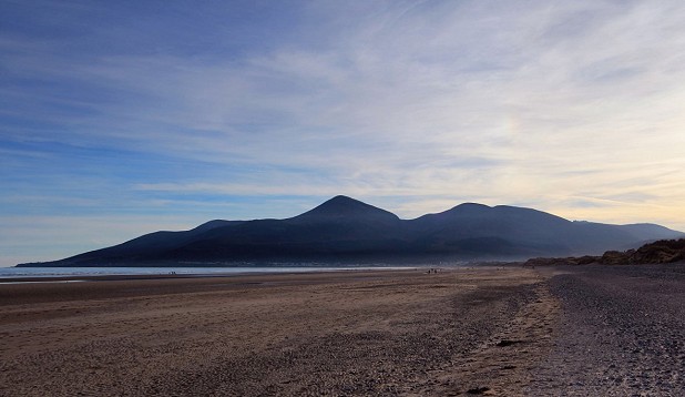 The Mourne mountains, seen rising from the sea from Dundrum Bay, County Down  © Adrian Hendroff