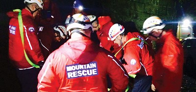 Calder Valley Search & Rescue Team at work.  © Calder Valley SRT