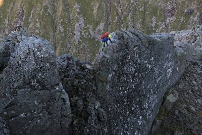 Ledge Route (grade 2), one of the greatest amenable scrambles in Scotland  © Dan Bailey