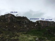 Crag Photos with routes marked