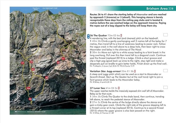 South Devon Sample Page  © The Climbers' Club