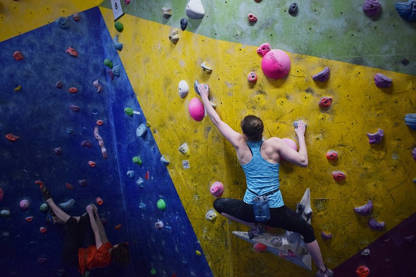 More and more young people are discovering indoor climbing and bouldering.  © Lucy Ross