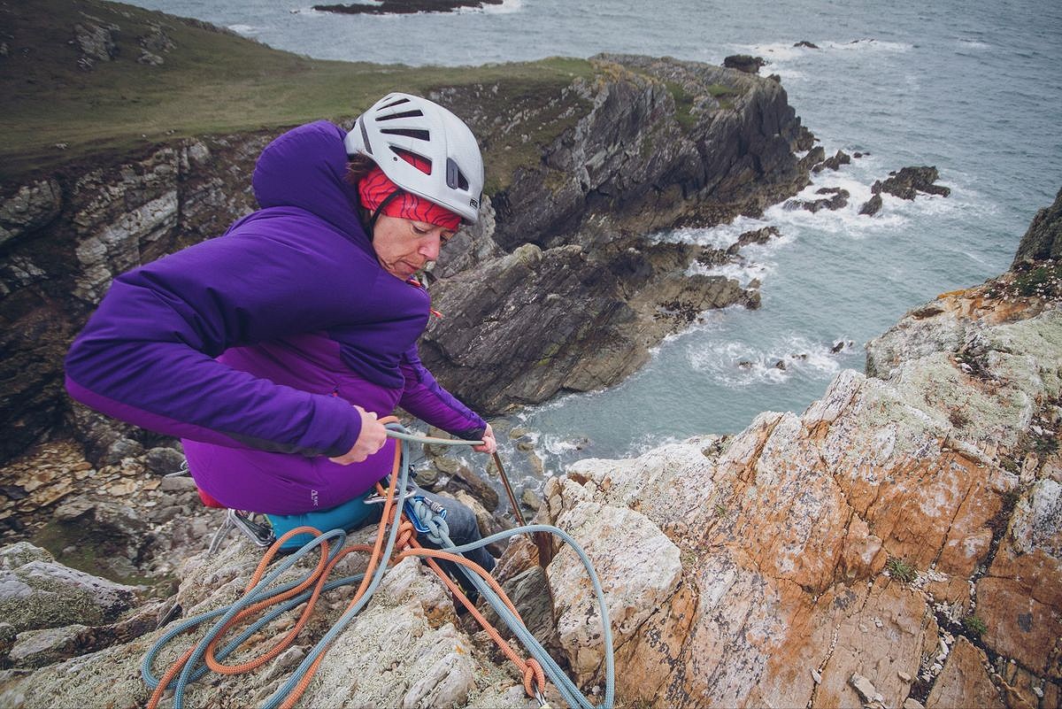 Libby Peter at Rhoscolyn  © Rab