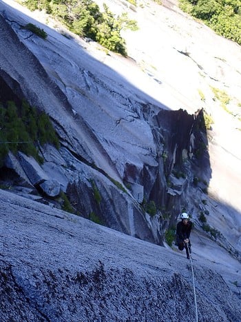 The granite is a lot coarser than the Yosemite variety  © Robbie Phillips Collection
