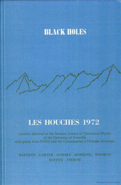 A collection of the lectures given at the Les Houches Summer School of 1972, including Stephen Hawking's work.  © UKC Articles