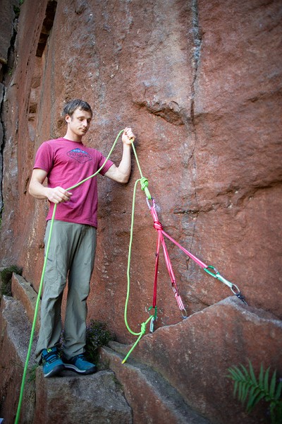 and with the rope attached  © Nick Brown - UKC