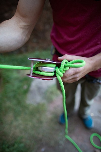 Blocker knots are the quickest, but perhaps the most dangerous backup method  © Nick Brown - UKC