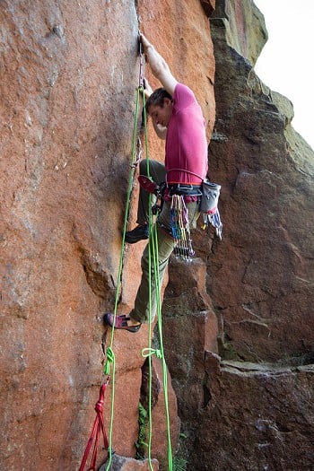 Pete Rope Soloing  © Nick Brown - UKC