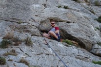 Nice resting spot on the third day of my first climbing trip